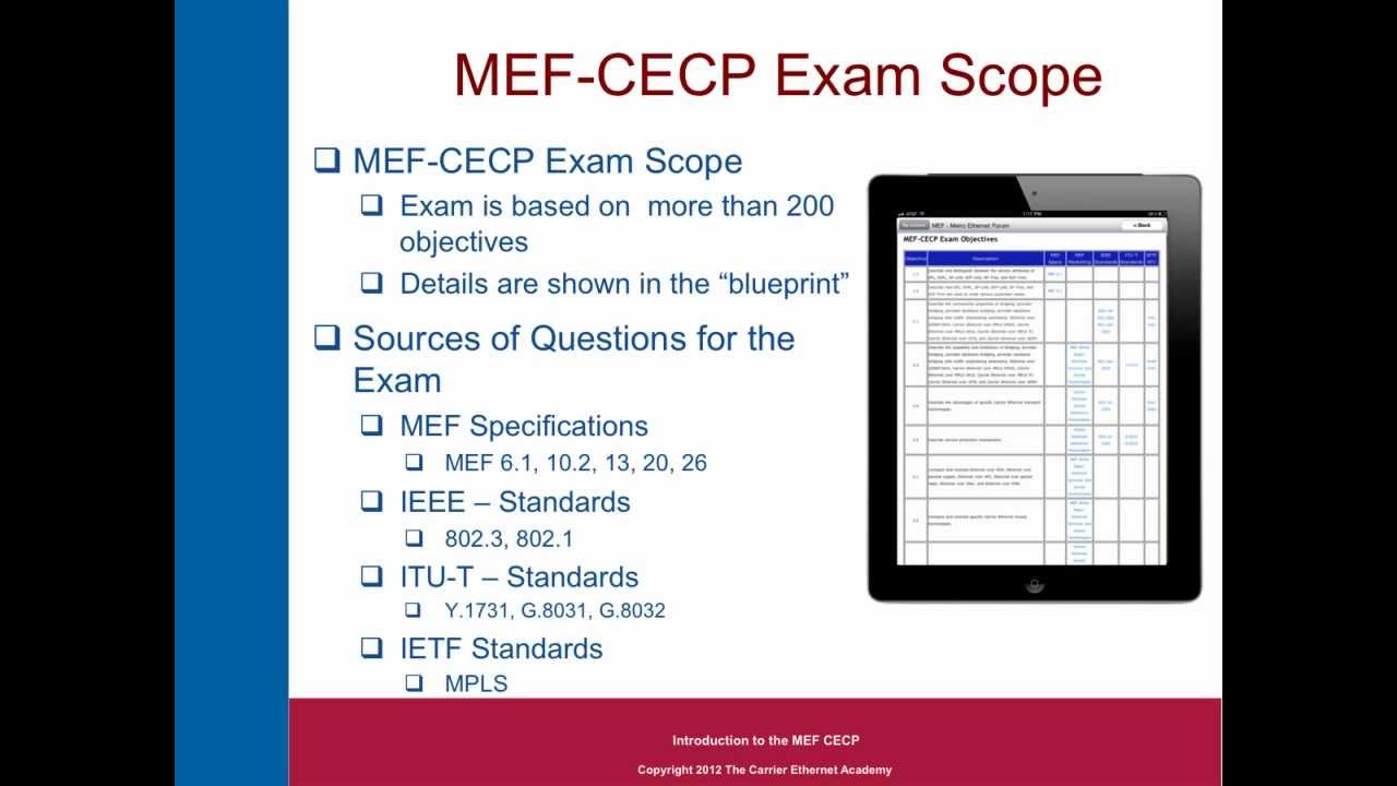 The Carrier Ethernet Academy's MEF CECP Documentary-Part 2.mp4