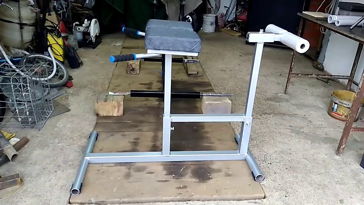 Тренажёр для гиперэкстензии (разборный) своими руками. Hyperextension machine.