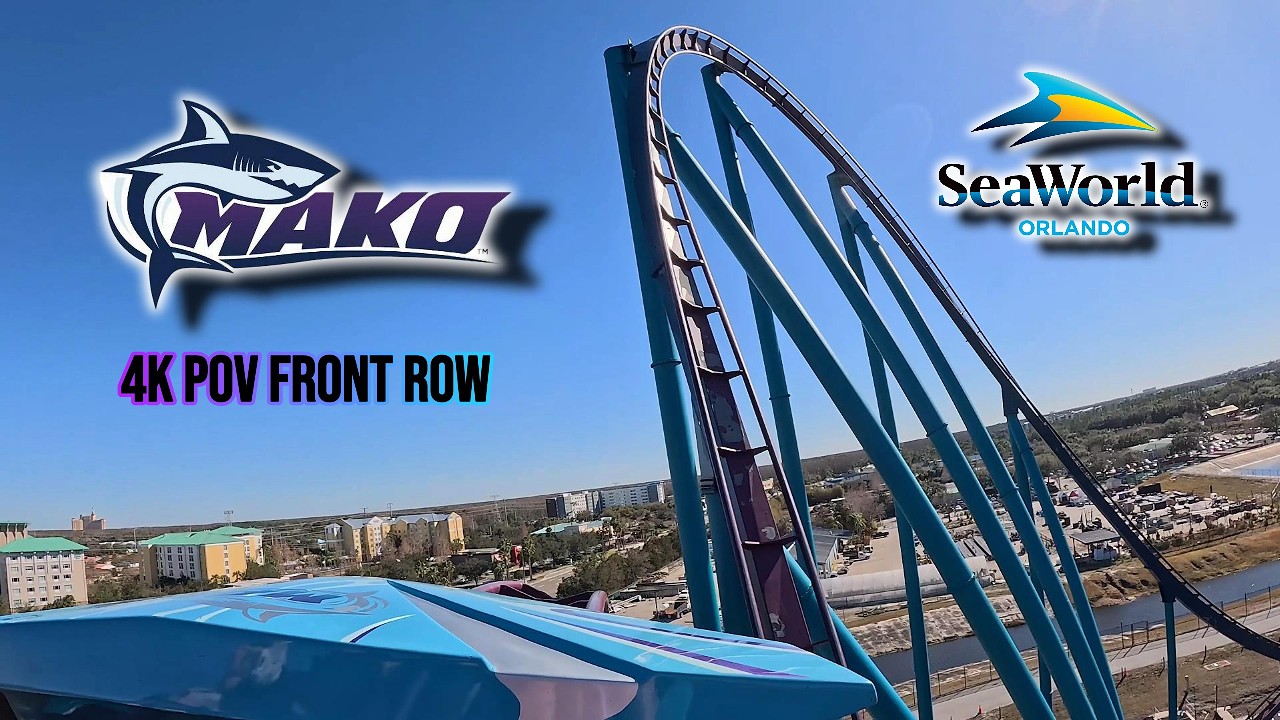 Mako Front Row On-Ride 4K POV | SeaWorld Orlando 2026