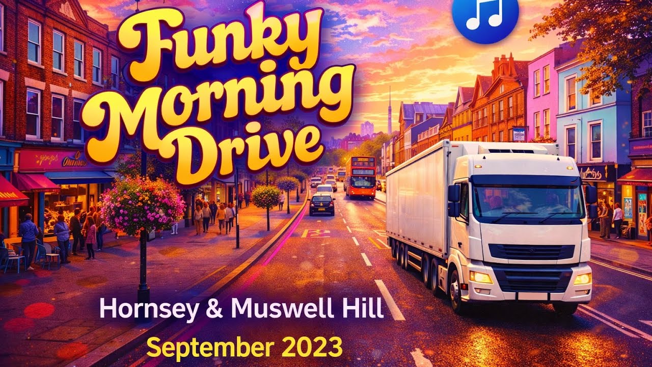 Funky Morning Drive in Hornsey & Muswell Hill | London September 2023