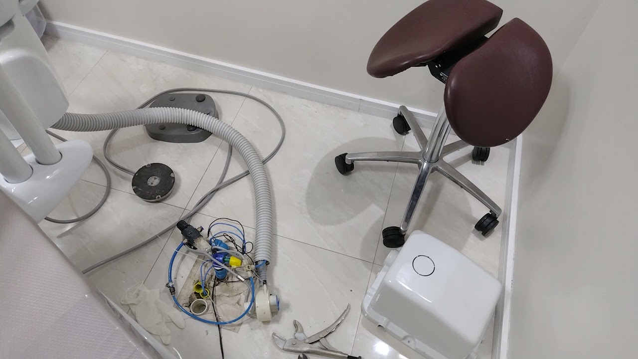 encanamento de clinica odontologico entupido