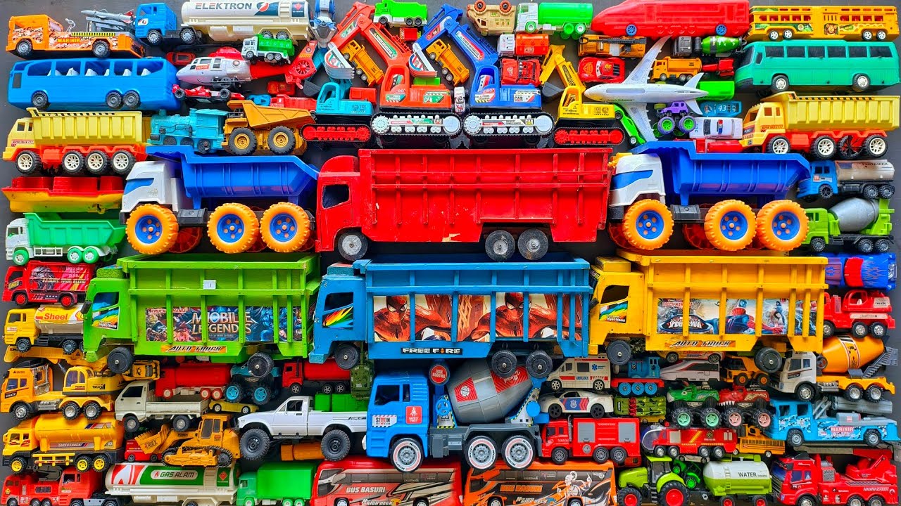 Mobil Mobilan Truk Oleng , Mobil Truk Molen, Mobil Balap, Truk Pasir, Excavator, Mobil Roket, Damkar
