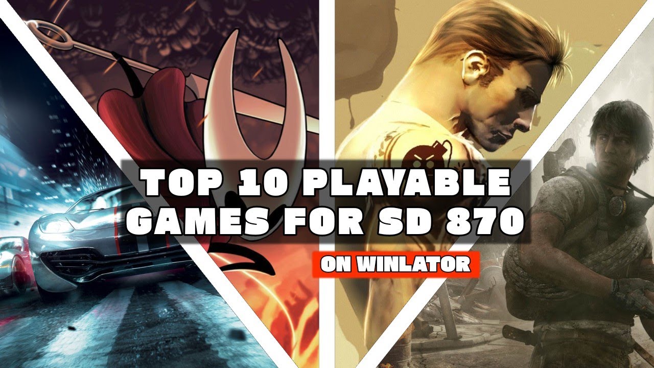 TOP 10 PLAYABLE GAMES FOR SNAPDRAGON 870 (POCO F3) ON WINLATOR (CMOD VANILLA 2.7.2)