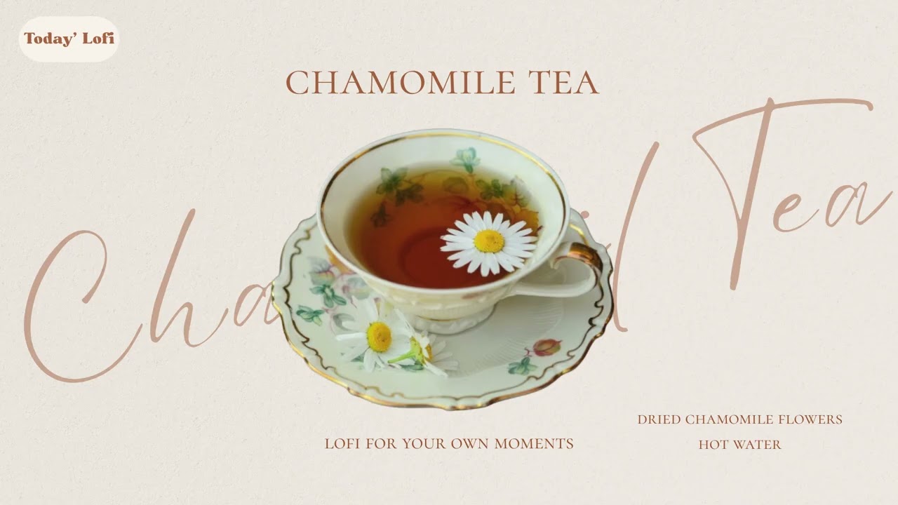 Chamomile Tea 🌼 Acoustic Lofi |  café BGM & Relaxation & Unwind  & Study [2 Hours]