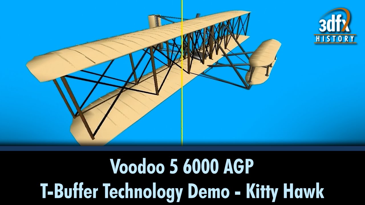 3dfx Voodoo 5 6000 AGP - T-Buffer Technology Demo - KittyHawk