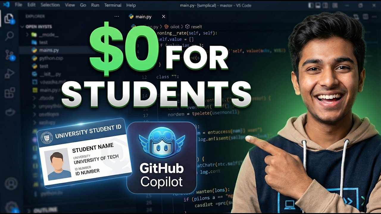 How to Get GitHub Copilot for FREE (Student Developer Pack Tutorial)