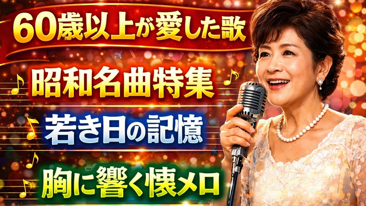 🌸 60歳以上が涙する昭和歌謡集 🎵 心に残る永遠のヒットソング 📀 あの頃に戻れる名曲