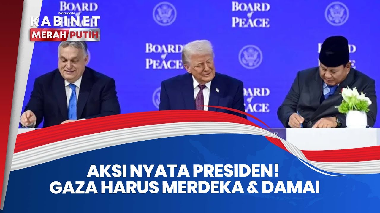PRESIDEN PRABOWO TEGAS DI DAVOS! Teken Piagam Dewan Perdamaian Gaza di Depan Donald Trump!