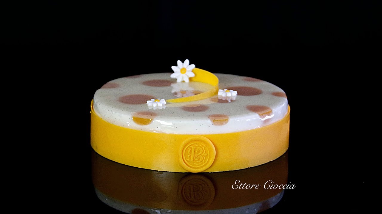 Tarta Exótica de Mango y Maracuyá, con Glaseado Transparente