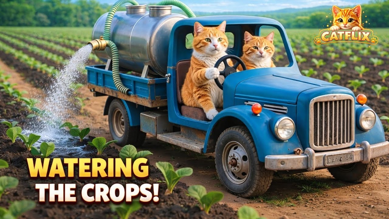 Cats  garden care,from flour to cakes 🎂 making cakes #catflix entertainment series#viralvideos#cats