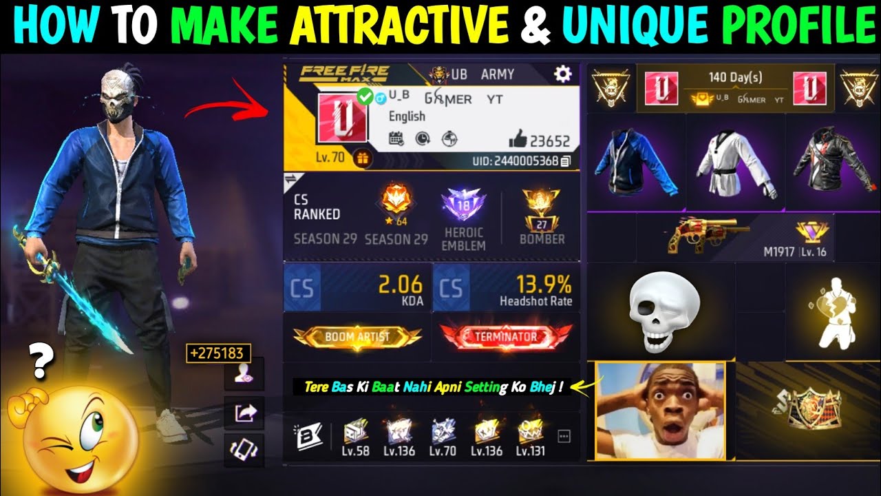 PROFILE GAME CHANGER 🔥😍 FREE FIRE COLORED BIO TRICK! 💥 #FreeFireProfileTricks