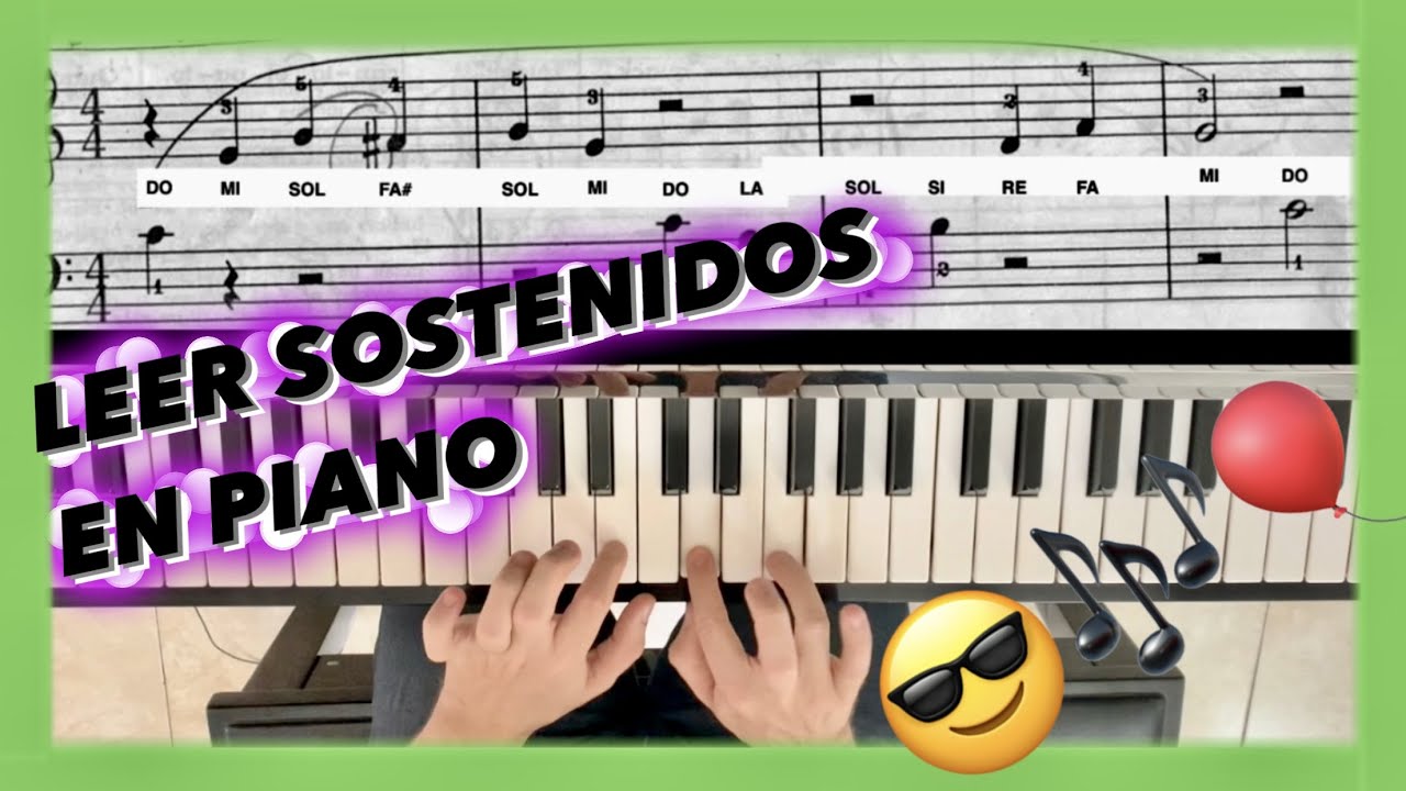CÓMO ubicar los SOSTENIDOS en el PIANO 🧠 🎹