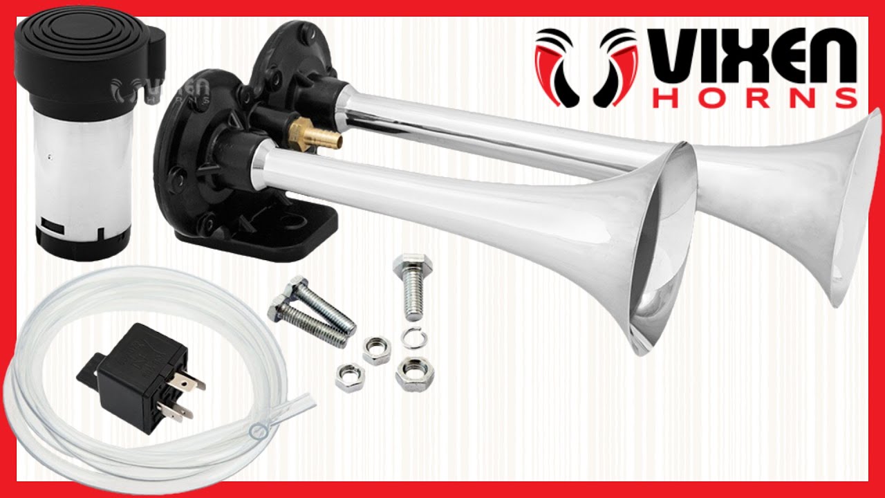📢 VIXEN HORNS VXH2311C Dual Trumpet Train Air Horn 🔥