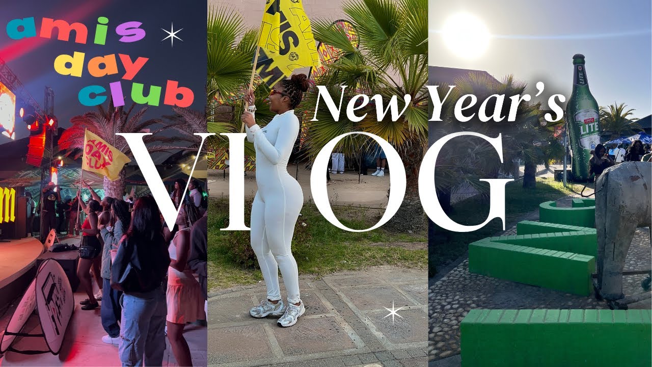 VLOG : Celebrate the New Year w/ me ✨🎊 | Amis Day Club | Namibian YouTuber