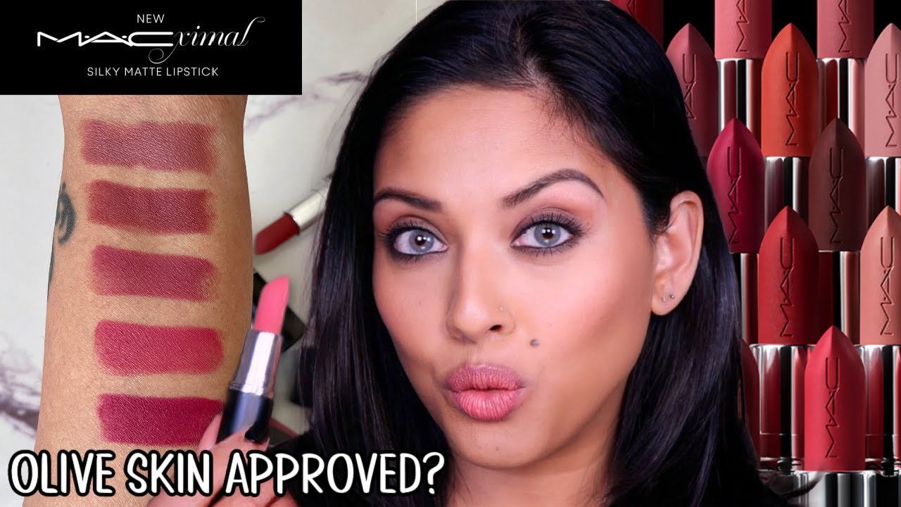 Свотчи шелковистой матовой помады MAC Cosmetics MACXIMAL #maccosmetics | Энн Соул