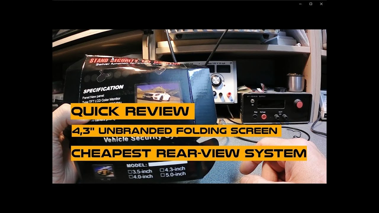 review of cheap reversing camera 4,3