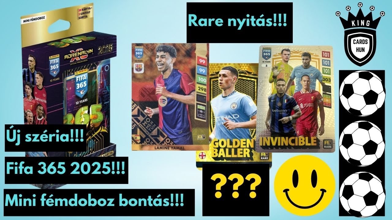 Fifa 365 2025 mini fémdoboz bontás!!!