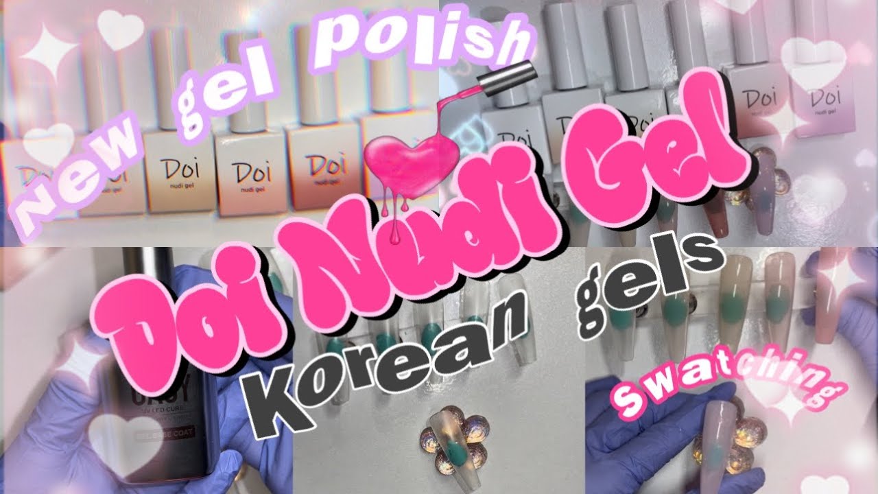 Swatching Doi Korean Gel polish 💅|Moesha Lothan| #gelpolish #koreannails #gelnails