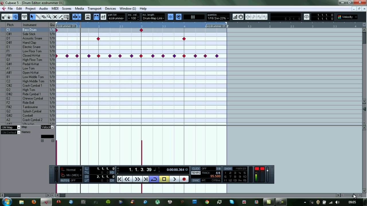 Humanizing programmed drums in Cubase