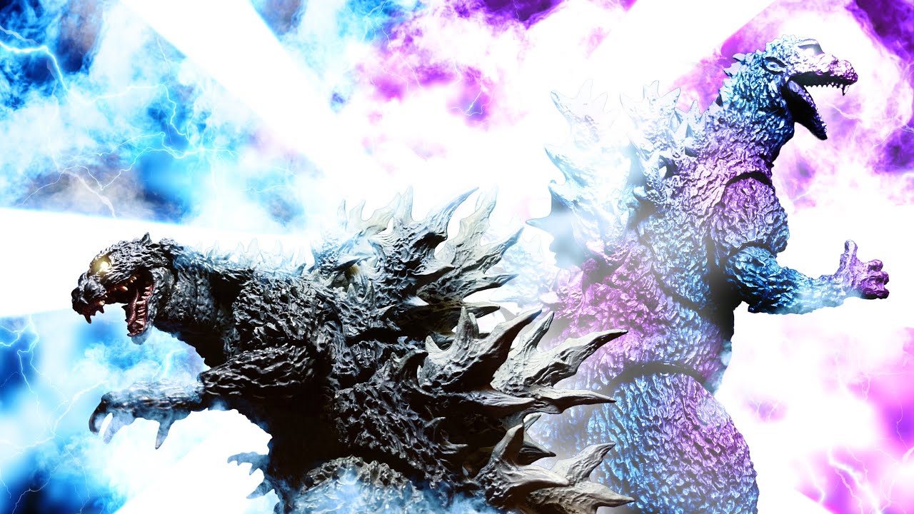 Godzilla VS. Ghost Godzilla Stop Motion!