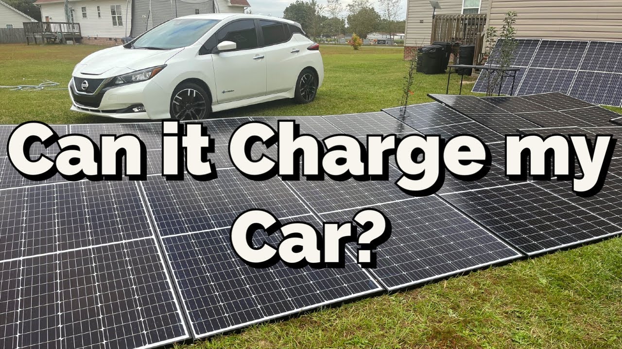 Growatt 5000ES EV Charging Test with No Battery - Will it charge with only solar panels?