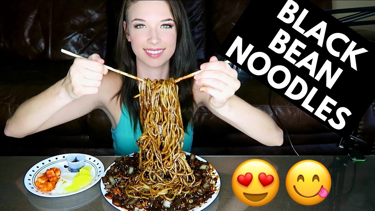 ASMR Black Bean Noodles aka JJAJANGMYEON Mukbang | BIG BITES and Eating Sounds ASMR