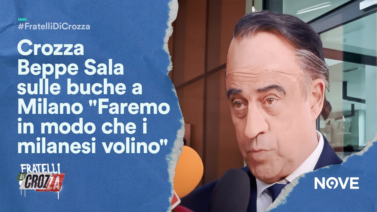 Crozza Beppe Sala sulle buche a Milano 