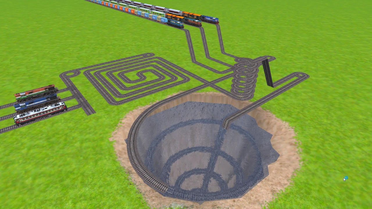 THREE RAILS 🐋COUPLING TO DIESEL LOCOMOTIVE TRAINS CROSSING CAREFULLY ZIG ZAG TRACKS || #trains 
