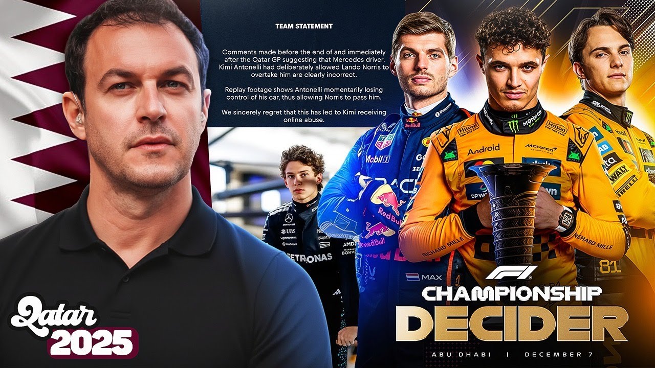 "F1, GP del Qatar: VERSTAPPEN ribalta tutto! Il Mondiale riapre e l'ultima gara sarà al cardiopalma