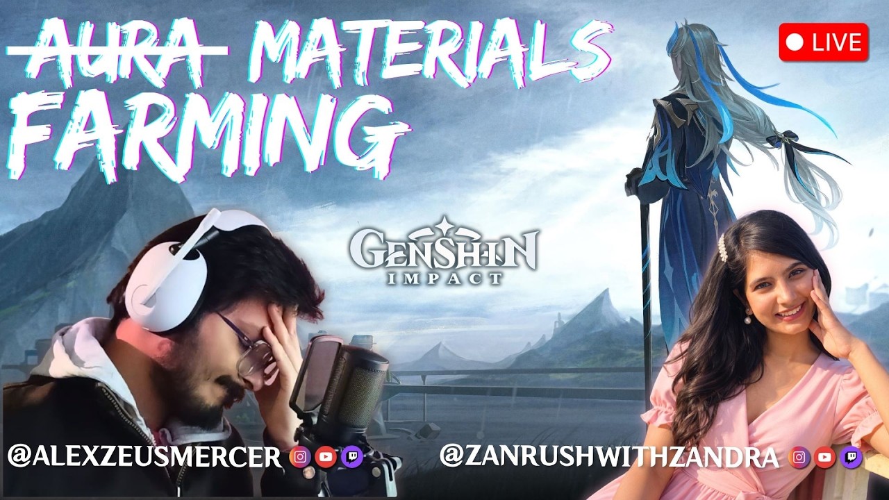 Co-Op Farming with @zanrushwithzandra  | Genshin Impact India