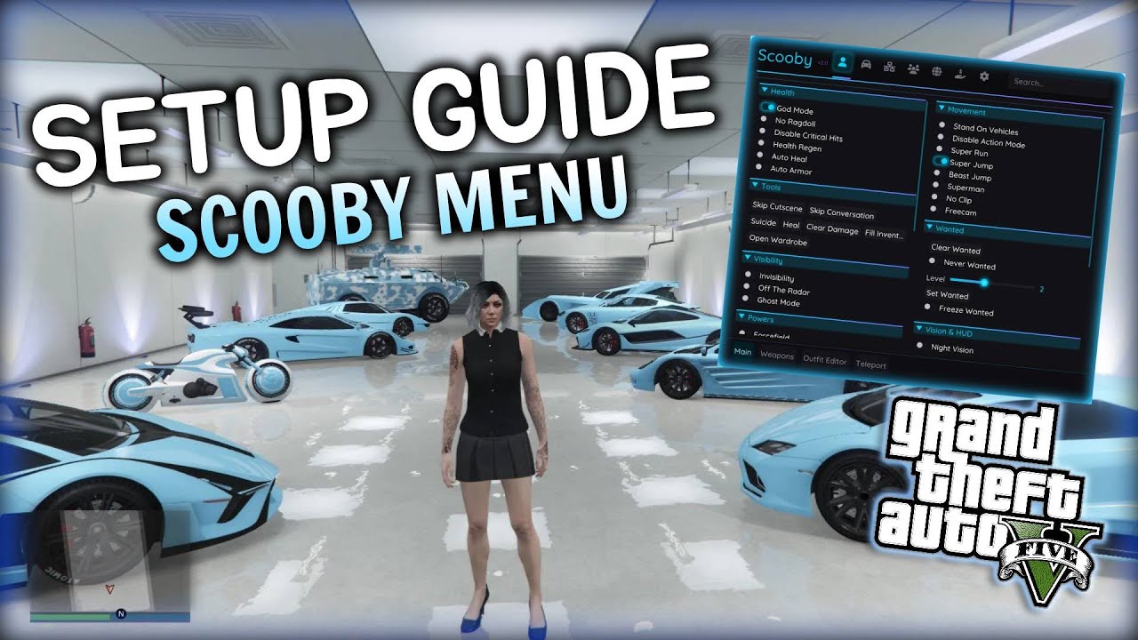 How To Use Scooby Mod Menu – Free GTA 5 Mod Menu with Money & Modded Heists