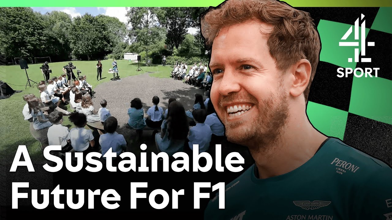 Sebastian Vettel & Lee McKenzie Discuss Sustainability In Formula 1 With School Children | C4F1 | F1