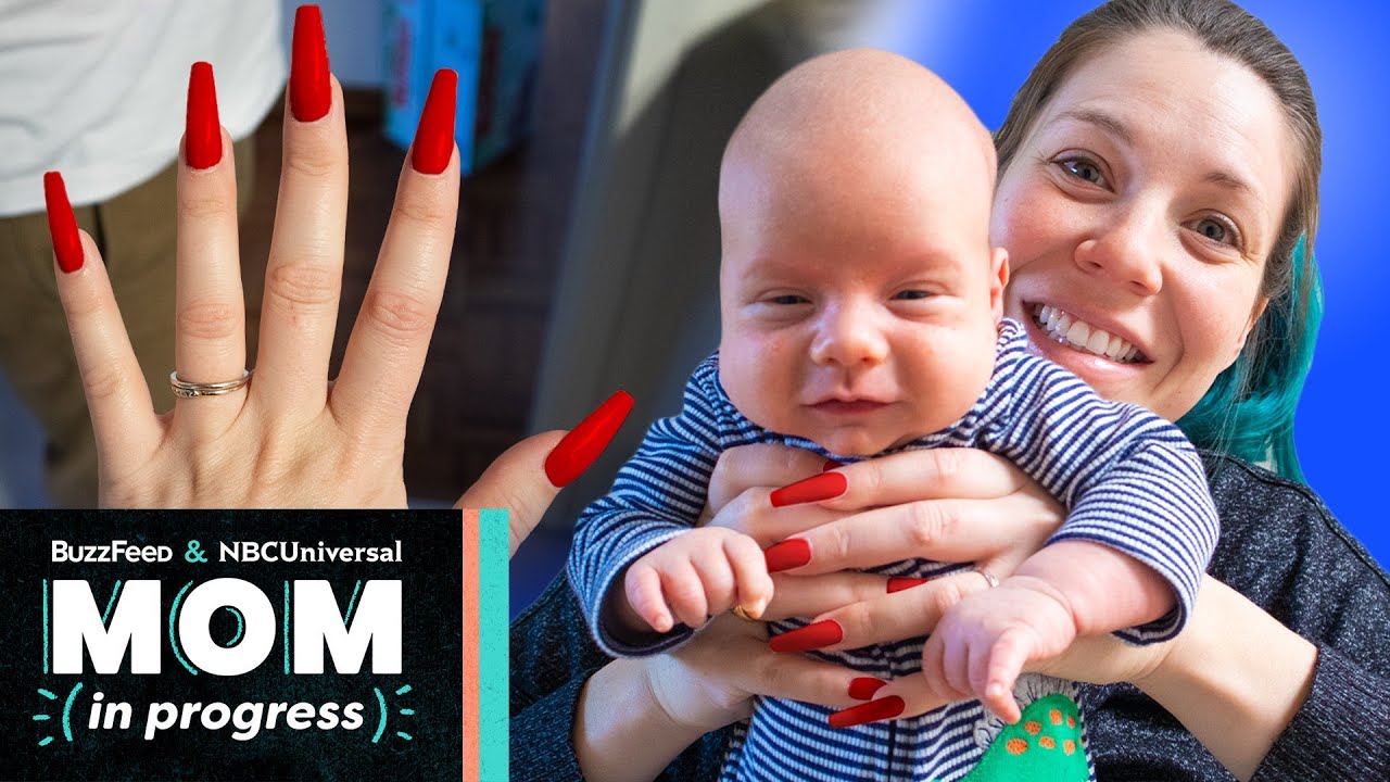 I Tried Parenting With Kylie Jenner Nails For A Week • Mom In Progress