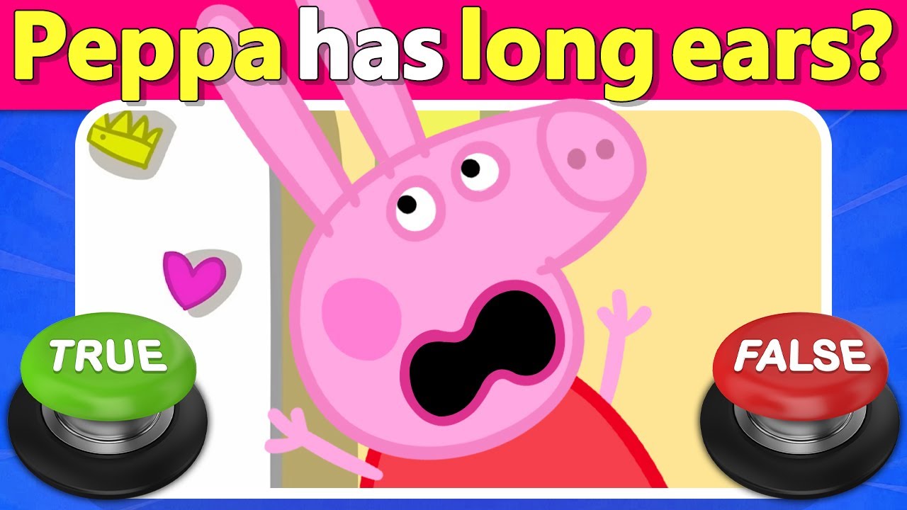 Peppa Pig True or False Quiz! 🐷🐽 Are These Facts Real or Fake? ⭕❌ | Quiz DingDong