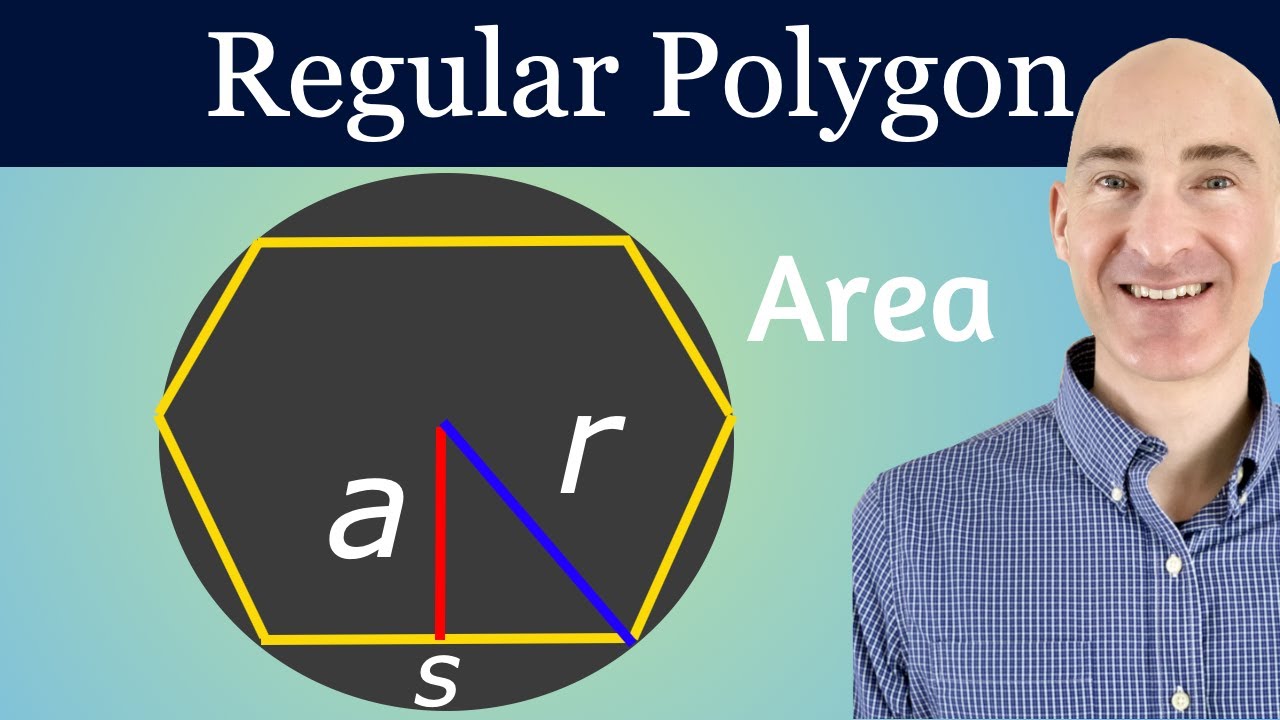 Find the Area of a Regular Polygon Given Radius or Apothem or Side