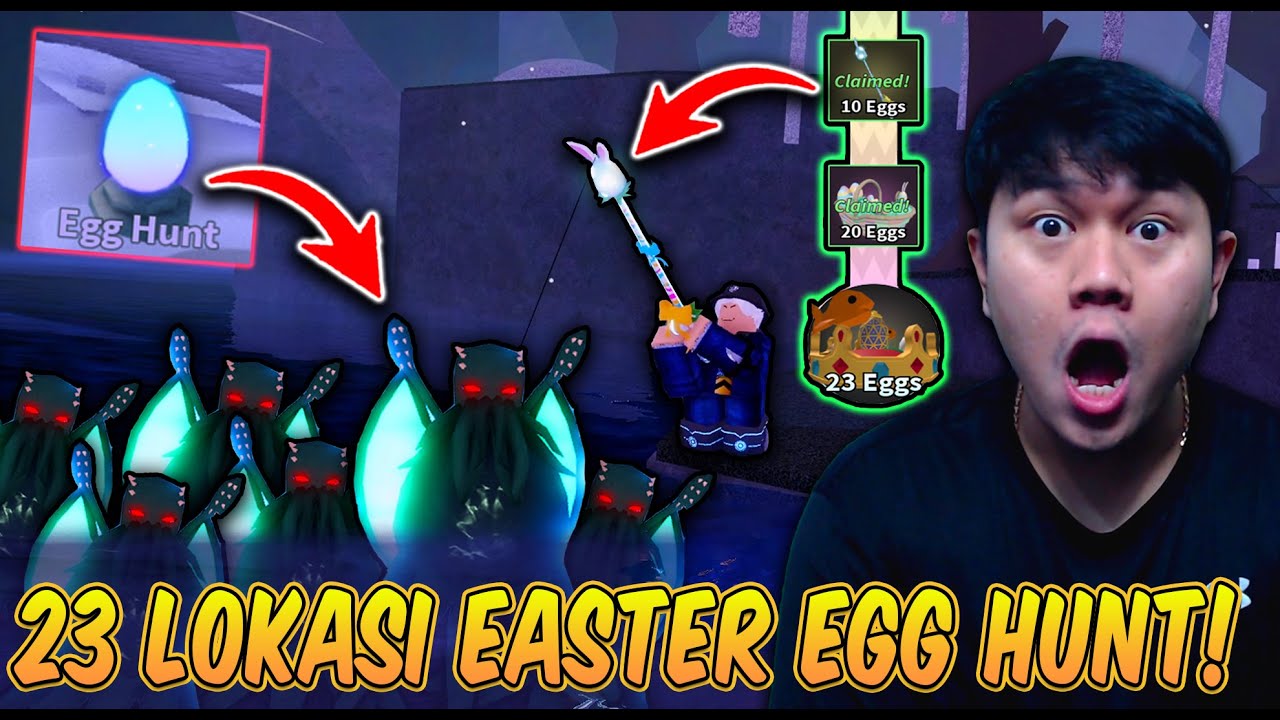 CARA CEPAT MENCARI LOKASI 23 EGG & DAPATKAN EGG ROD DI EASTER EGG HUNT UPDATE FISCH ROBLOX