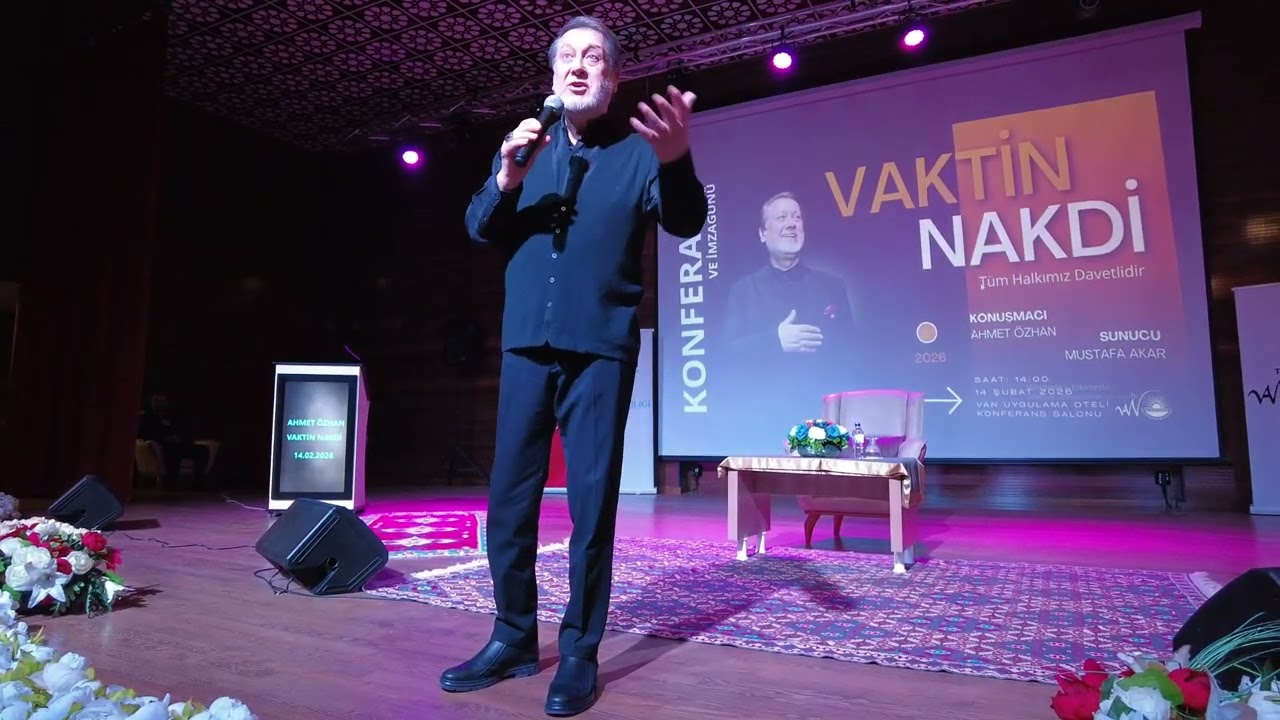 VAN’DA AHMET ÖZHAN’DAN GÖNÜLLERE DOKUNAN “VAKTİN NAKDİ” BULUŞMASI