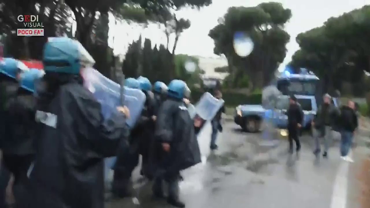 Coppa Italia, tensioni tra tifosi della Lazio e forze dell'ordine