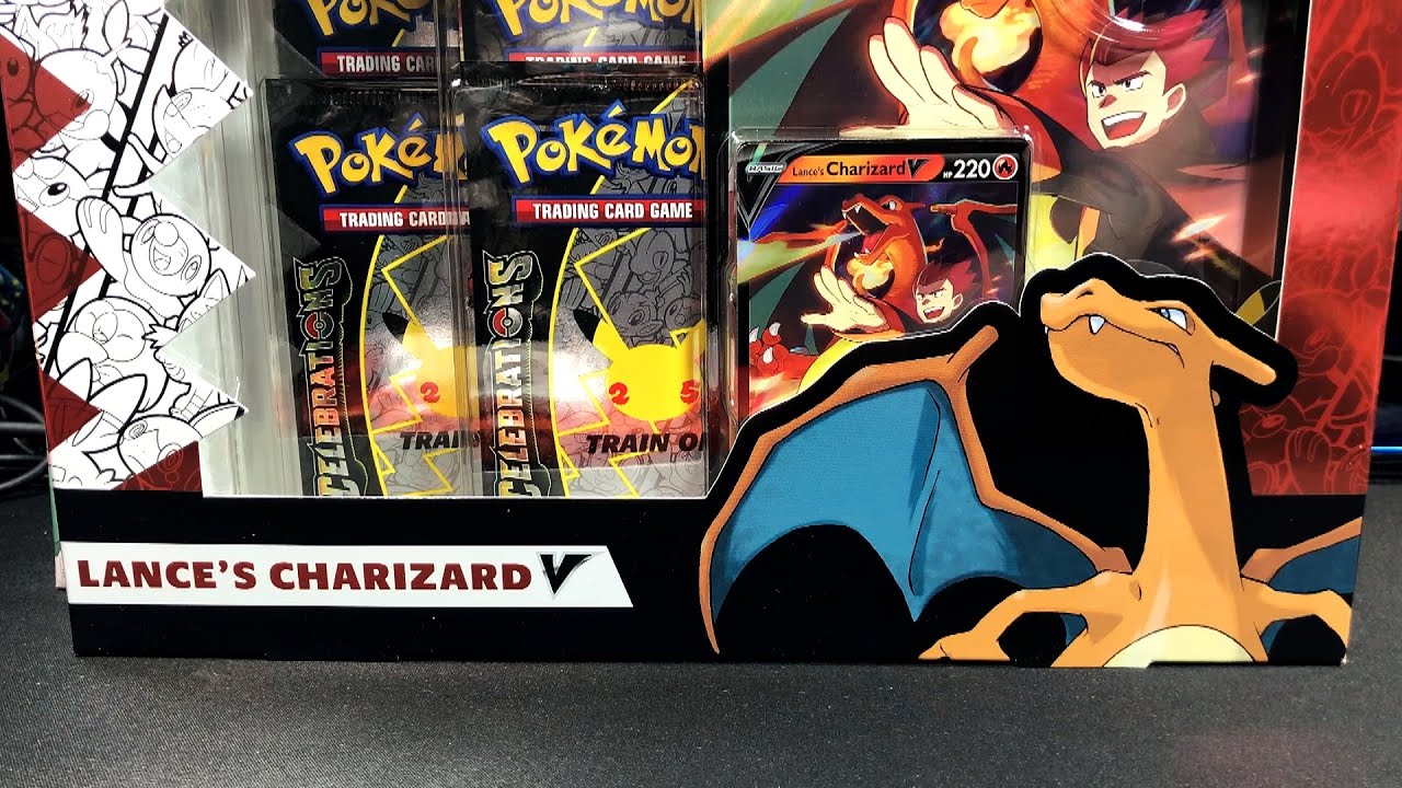 Lance's Charizard V Box Pokemon Celebrations Card Opening