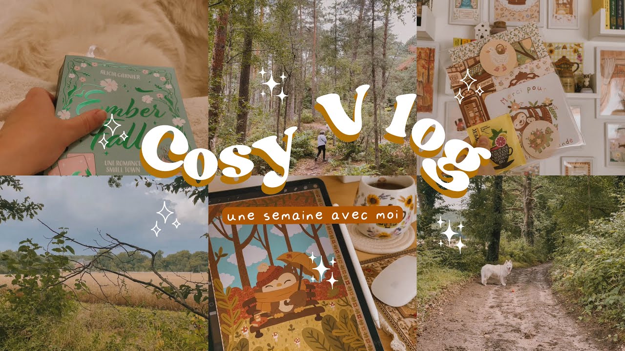 Pâtisserie, illustrations automnales et promenade en forêt 🌸🌲 Cosy Vlog