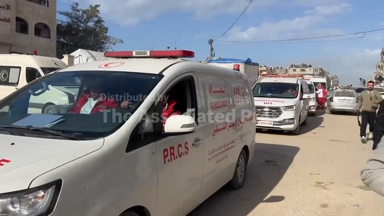 Palestinian medical evacuees leave Khan Younis for reopened Rafah border crossing