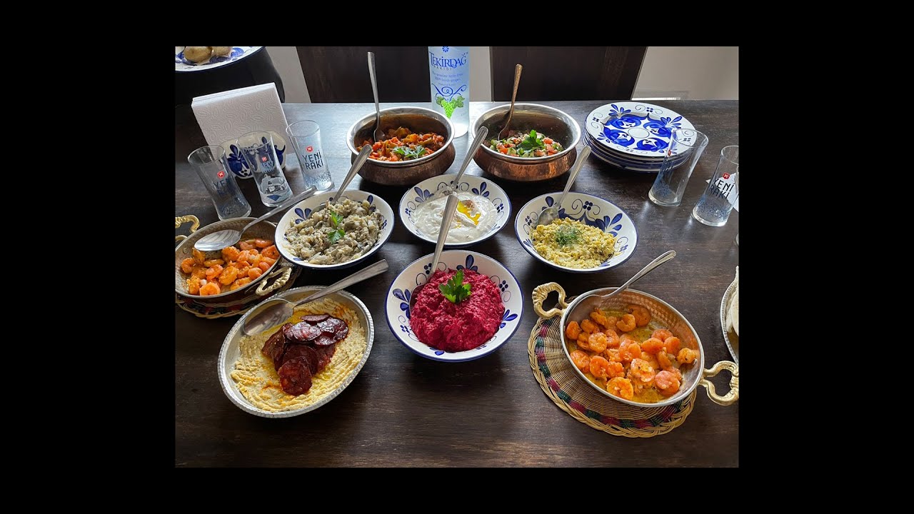 Meze o ensaladas turcas
