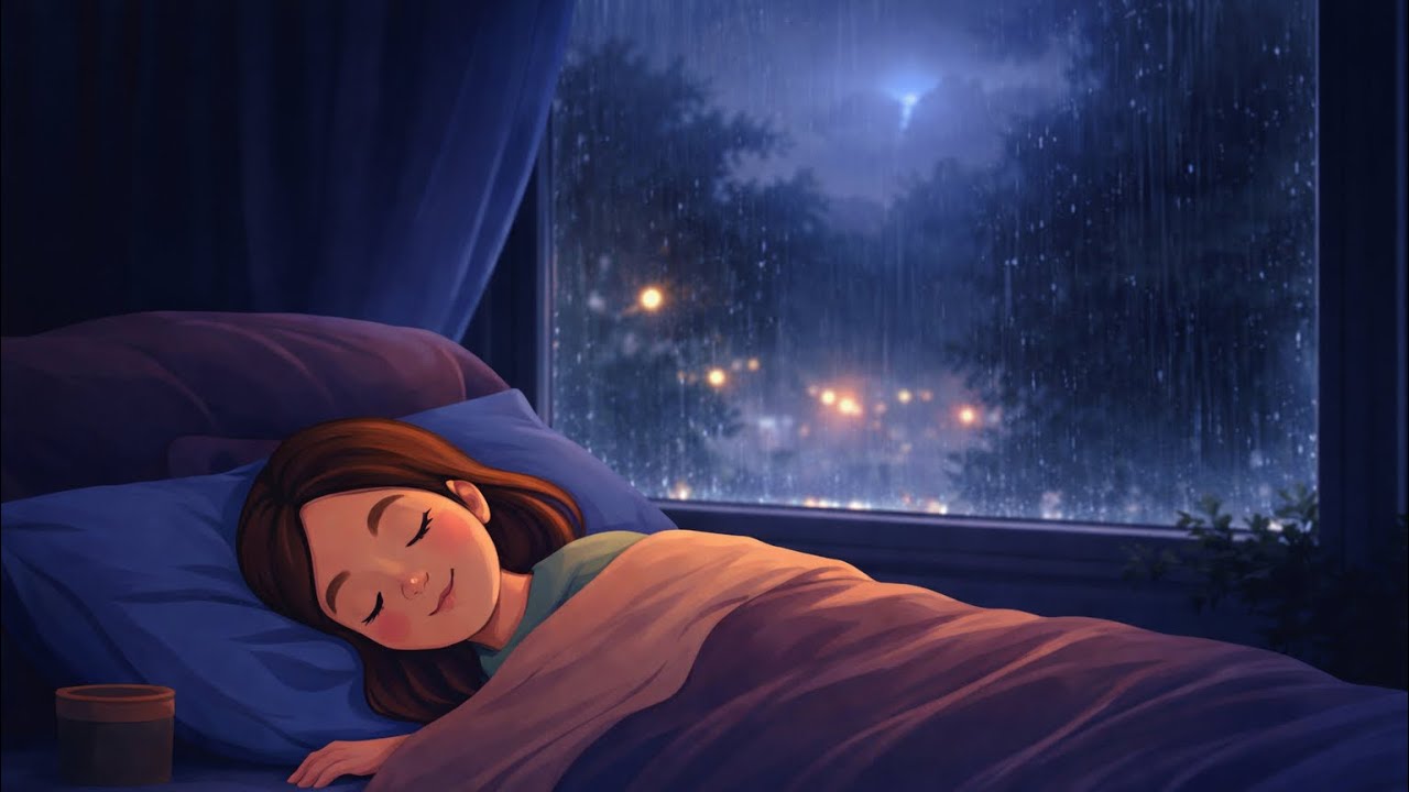 10 Hours of Rain Sounds | Gentle Rain on Window | Sleep, Relax, Background