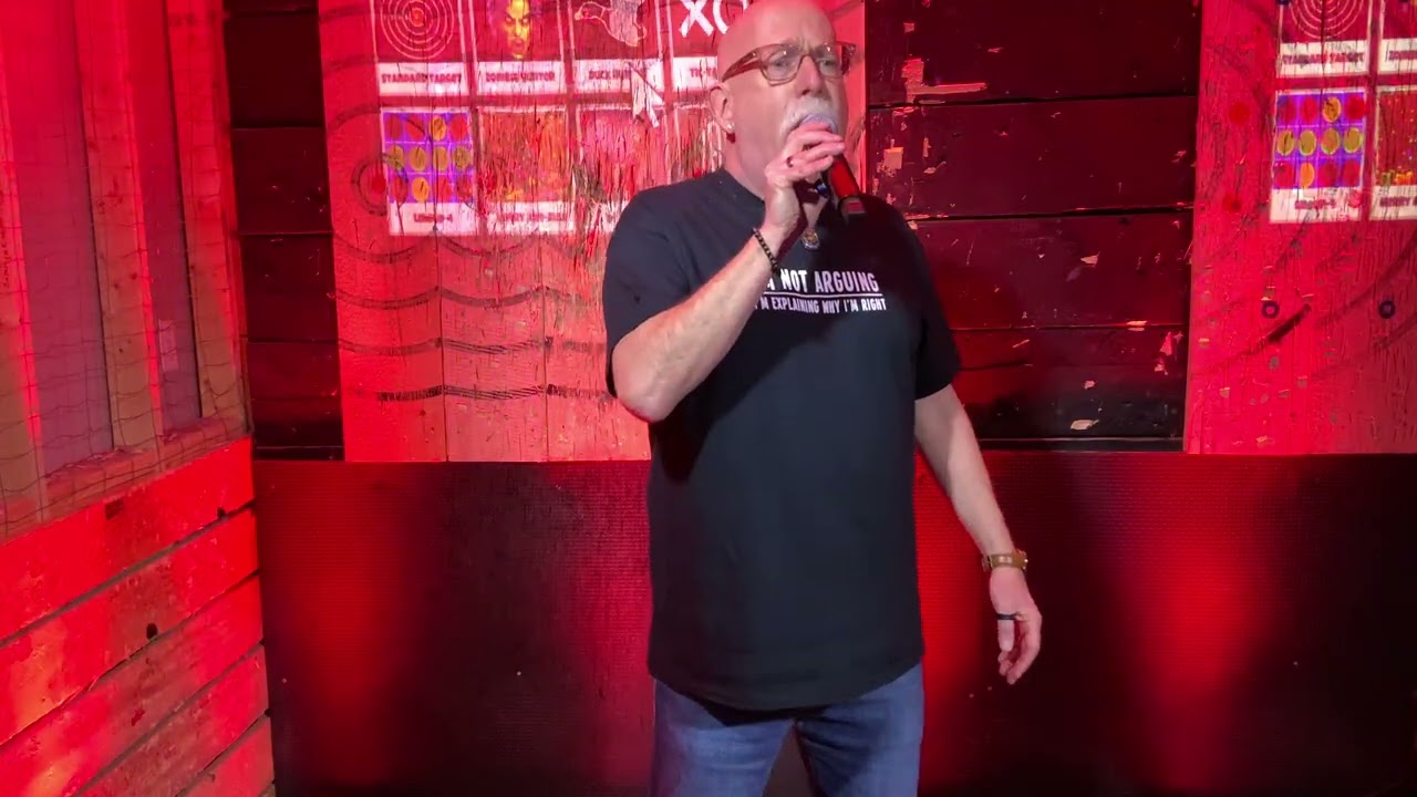 Tom D sings Where the Streets Have No Name w/ Route 11 DJ at Shenandoah Valley Axe Throwing 2/21/26
