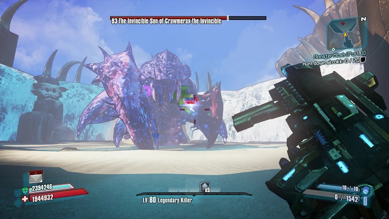 Borderlands 2 Zero vs Son Of Crawmerax @OP10