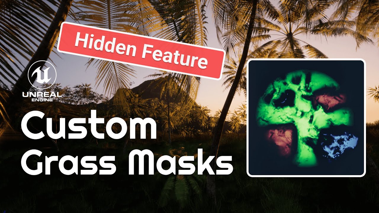 Create Custom Landscape Grass Masks in Unreal Engine 5. It's a Hidden Feature