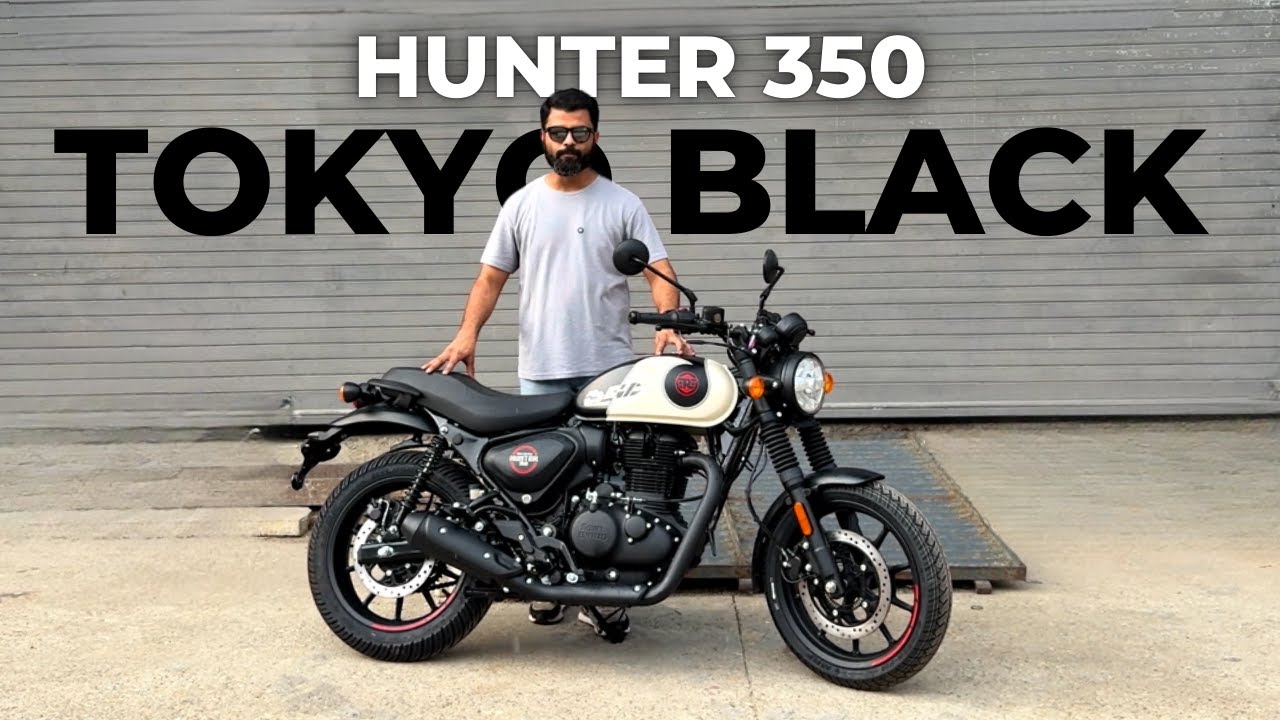 New Royal Enfield Hunter 350 Tokyo Black Review | Motorxone