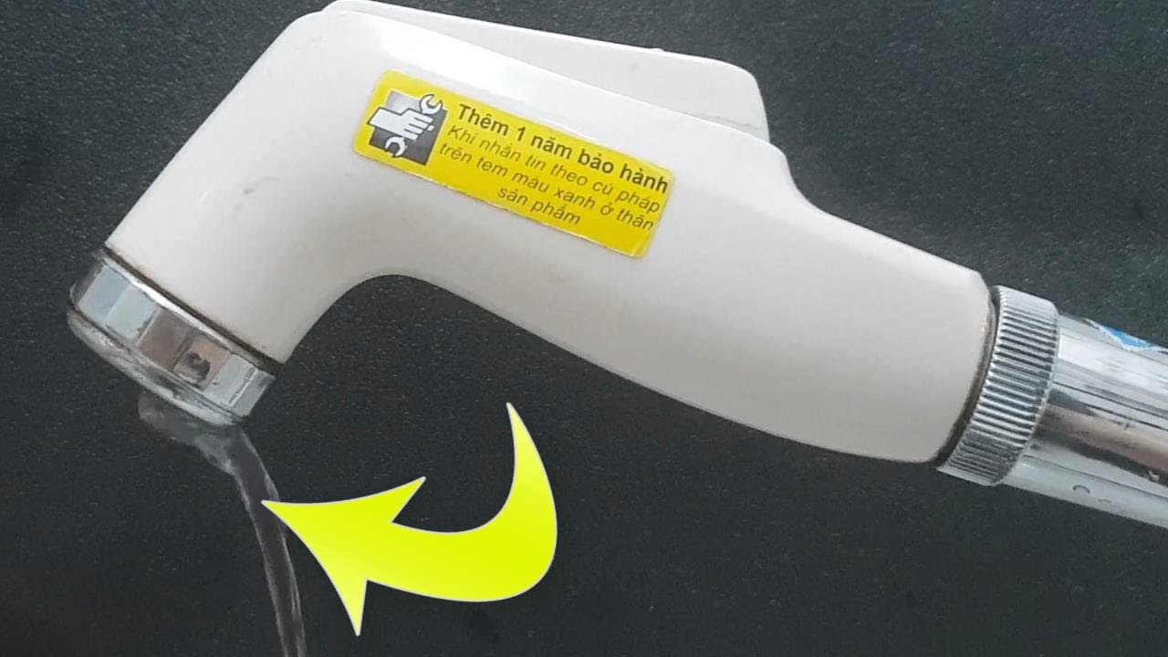 Sửa vòi xịt bị rỉ nước trong 2 phút đừng vứt bỏ hãy tiết kiệm tiền của bạn