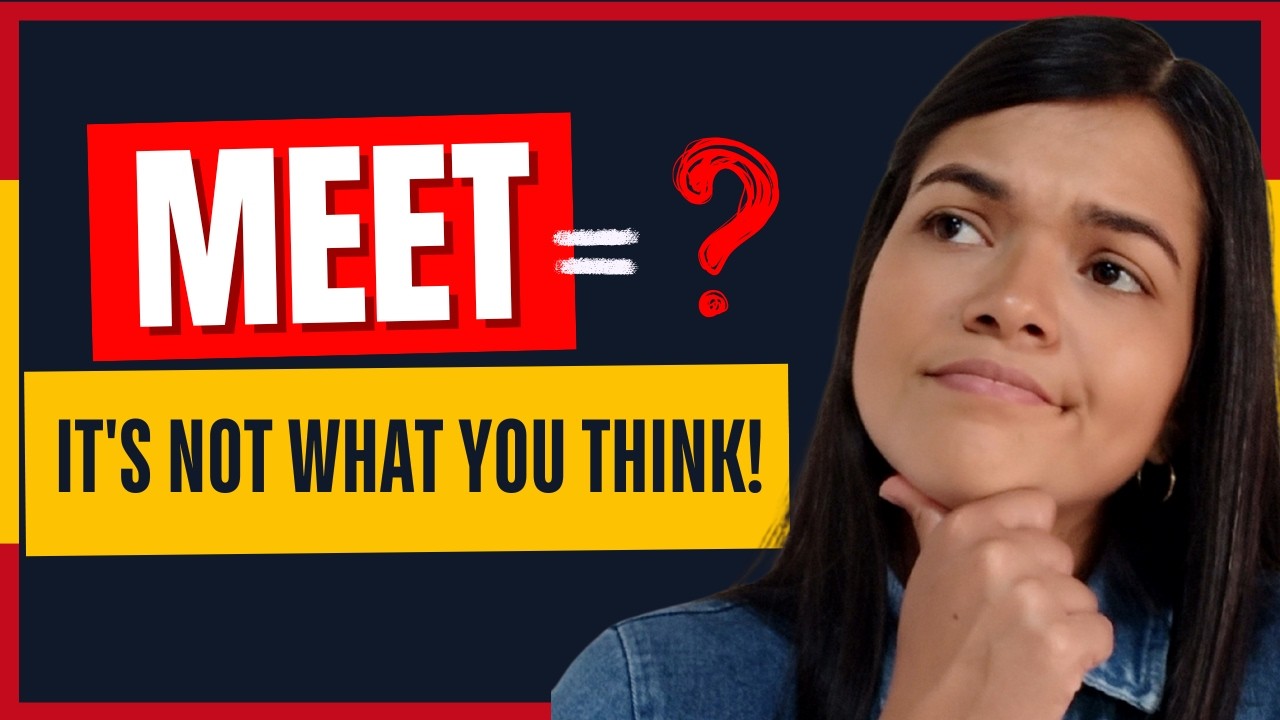 Meet in Spanish: Why you are probably using it wrong🚫