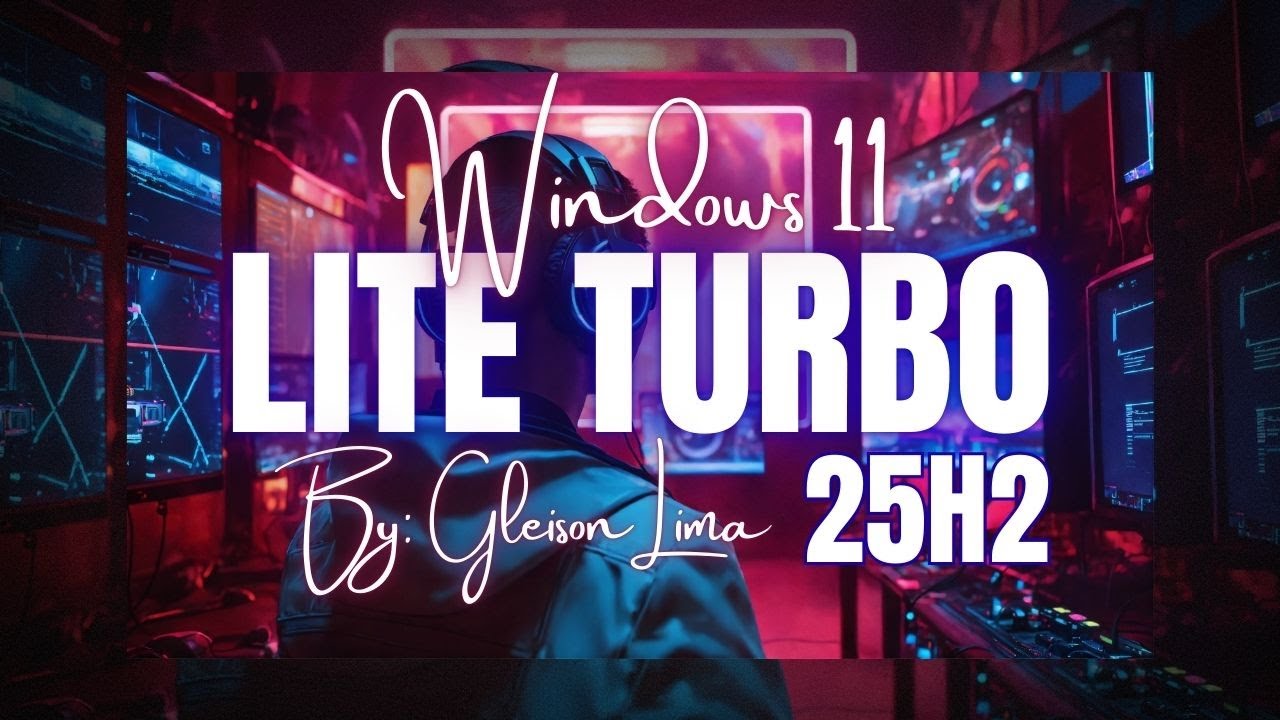 ✅ WINDOWS 11 LITE TURBO 25H2 - GLEISON LIMA ✅